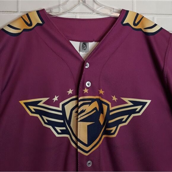 New Lancaster JetHawks Childhood Cancer City of Hope OT Sports Baseball Jersey - Picture 4 of 13